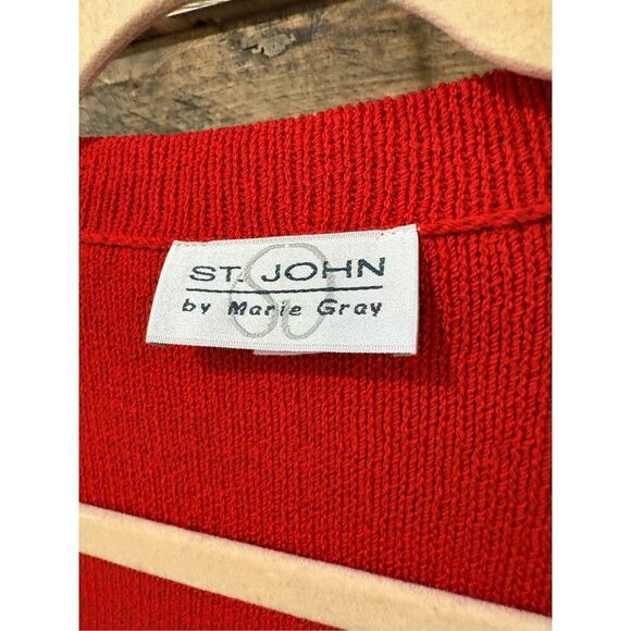 St John by Marie Gray open front cardigan sz 8 - Picture 3 of 7